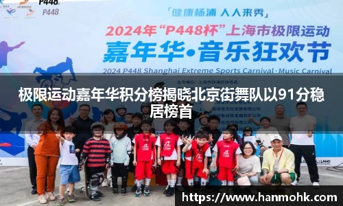 极限运动嘉年华积分榜揭晓北京街舞队以91分稳居榜首