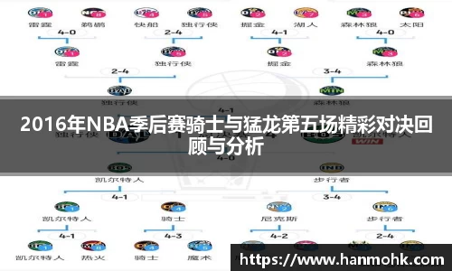 2016年NBA季后赛骑士与猛龙第五场精彩对决回顾与分析